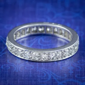 Edwardian Style Full Diamond Eternity Ring 2.10ct Of Diamond