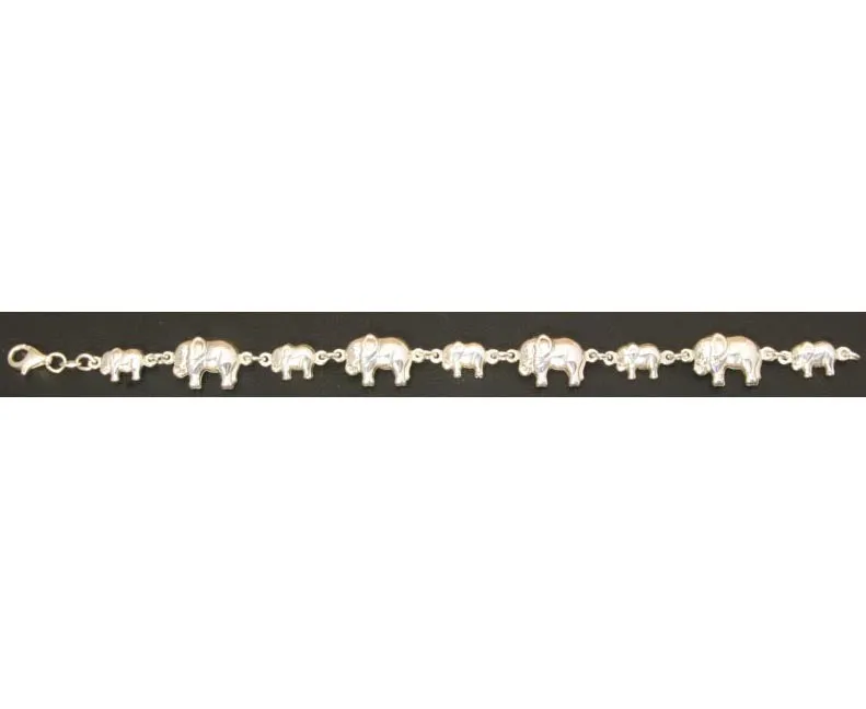 Elephant Bracelet Sterling Silver