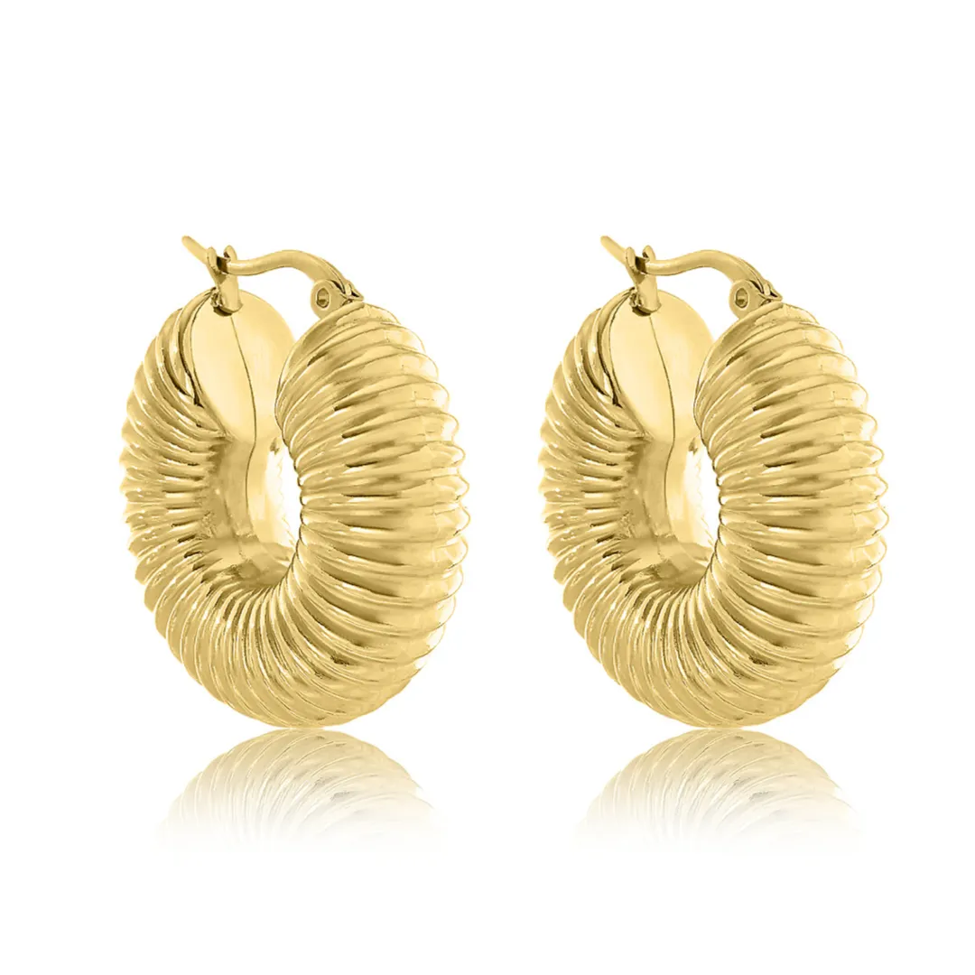 ELSA CHUNKY HOOP EARRINGS