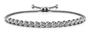Embrace Adjustable Lab-Grown Diamond Bracelet with 0.90 ct.(finished) 2.5mm