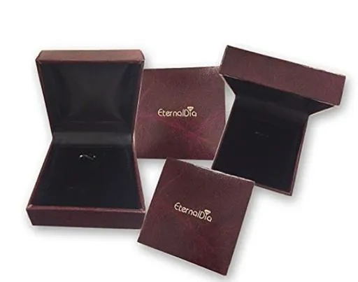 EternalDia 1 Cttw Princess & Bagutte Shape Three Row Diamond Engagement Ring In 10kt White Gold (IJ/I2I3)