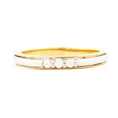 EternalDia 1/4 Carat T.W. Diamond Two tone 10kt Yellow & White Gold Bridal Set
