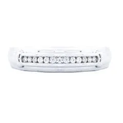 EternalDia 1/8 Carat T.W. Diamond 10kt White gold Men's Band Ring