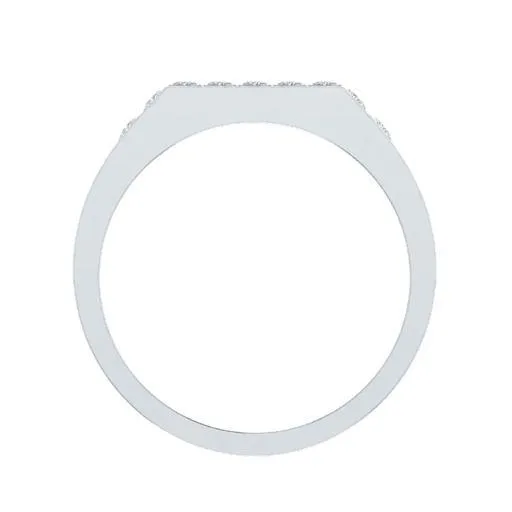 EternalDia Princess Cut 1 Ct D/VVS1 Simulated Diamond Men's Wedding Band Ring In 925 Sterling Silver