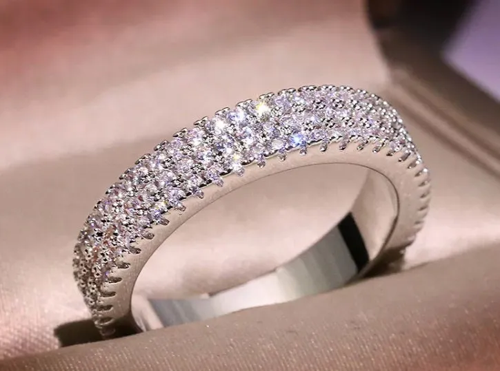 Eternity Ring | Promise Ring | Pavé Diamond Ring | Eternity Ring Diamond | Iced Out Ring | Engagement Rings | Wedding Band | Iced Ring