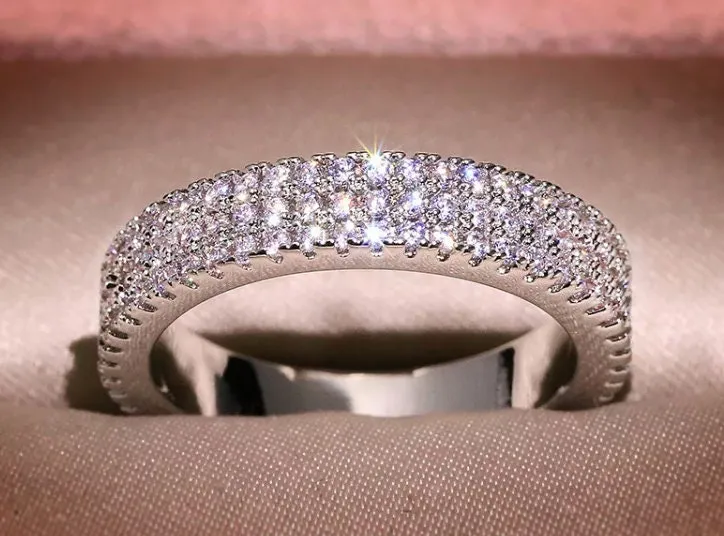 Eternity Ring | Promise Ring | Pavé Diamond Ring | Eternity Ring Diamond | Iced Out Ring | Engagement Rings | Wedding Band | Iced Ring