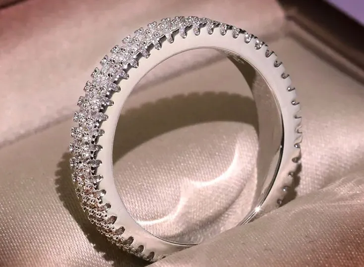 Eternity Ring | Promise Ring | Pavé Diamond Ring | Eternity Ring Diamond | Iced Out Ring | Engagement Rings | Wedding Band | Iced Ring