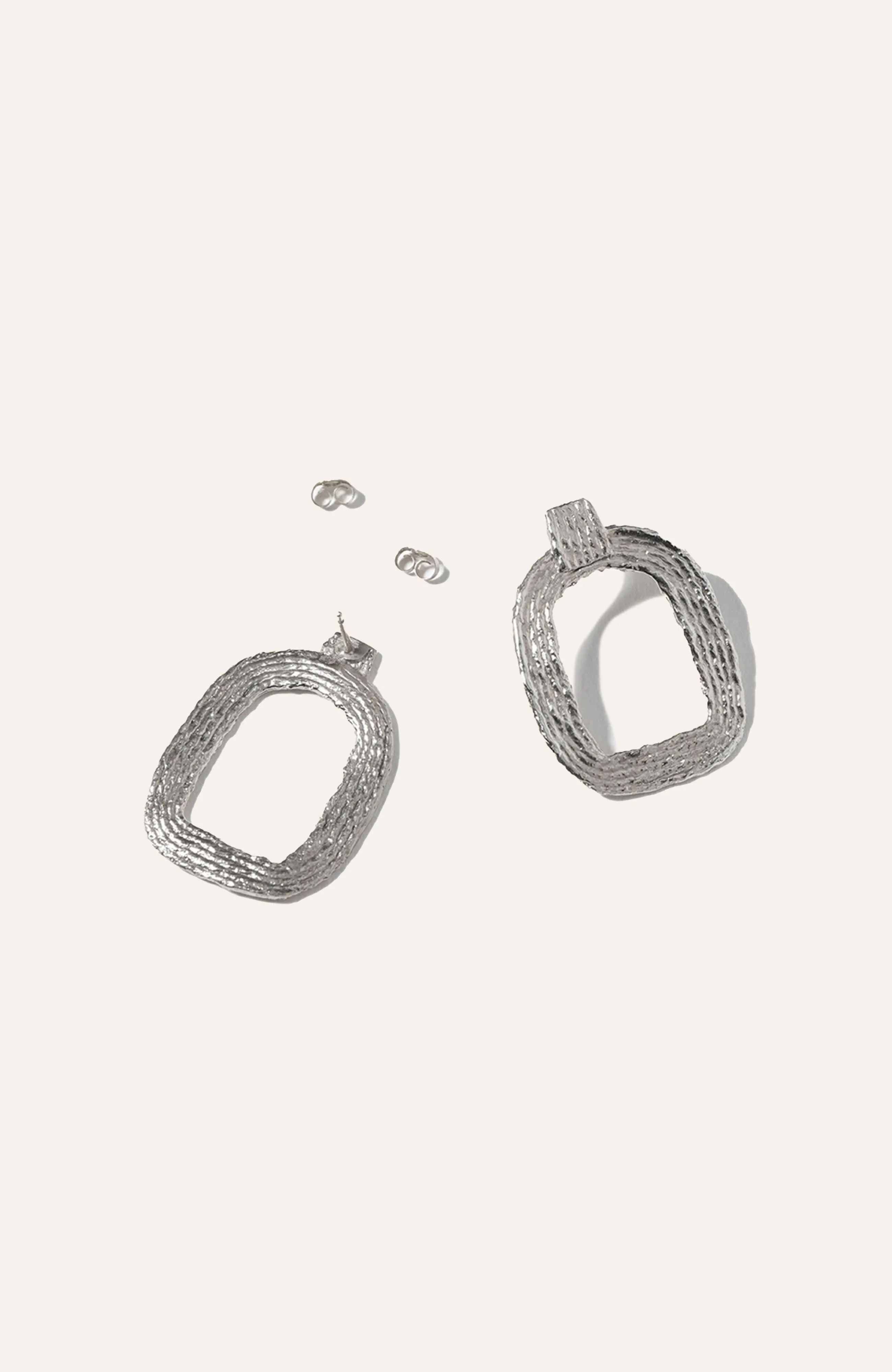 Eva Hoop Earrings - Sterling Silver