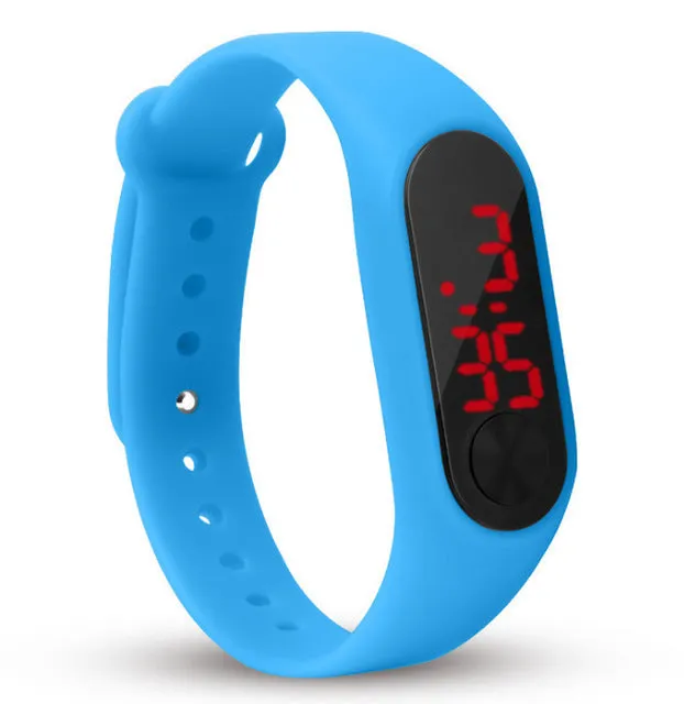 fashion boys girls kids children students sport digital led watches new mens womens promotion plastic outdoor gift wrist watches