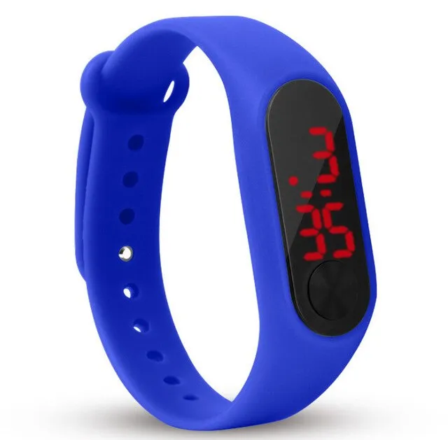 fashion boys girls kids children students sport digital led watches new mens womens promotion plastic outdoor gift wrist watches