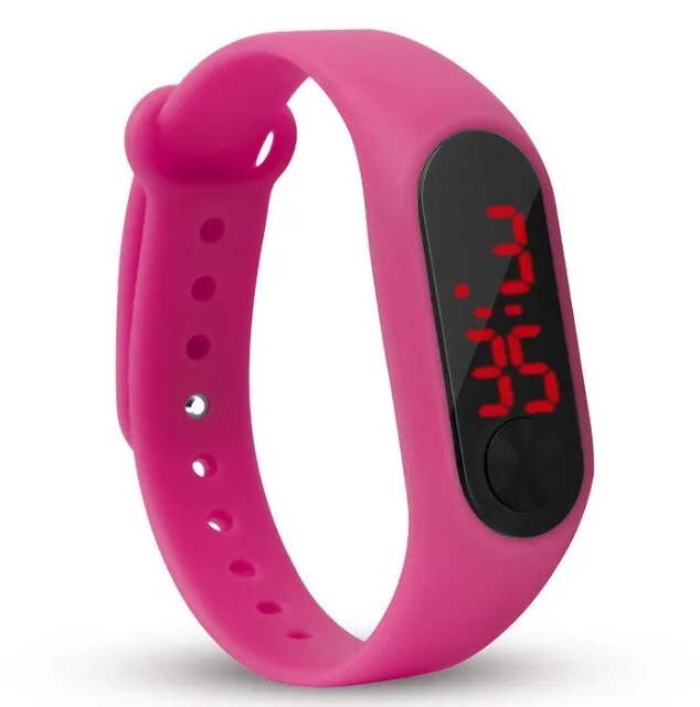 fashion boys girls kids children students sport digital led watches new mens womens promotion plastic outdoor gift wrist watches