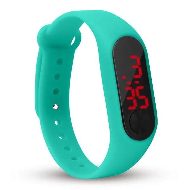 fashion boys girls kids children students sport digital led watches new mens womens promotion plastic outdoor gift wrist watches