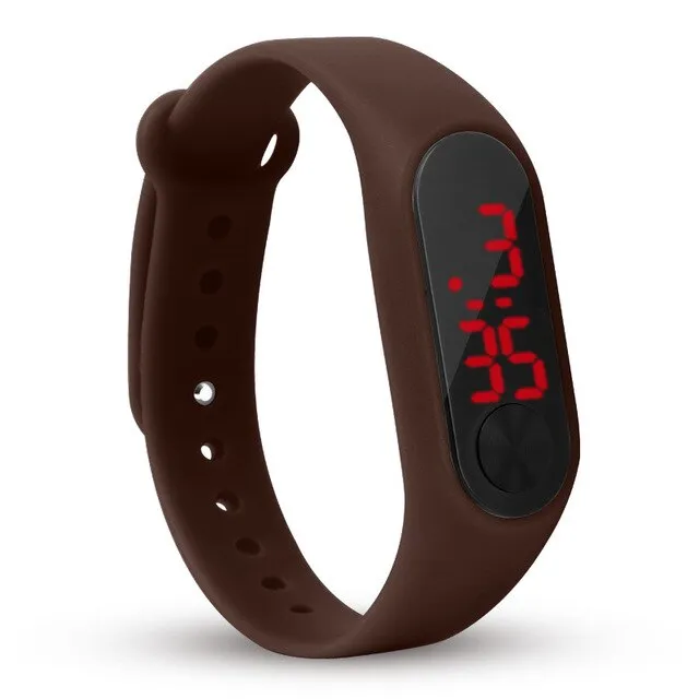 fashion boys girls kids children students sport digital led watches new mens womens promotion plastic outdoor gift wrist watches