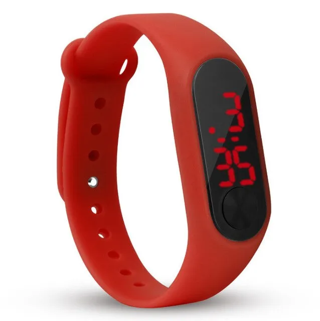 fashion boys girls kids children students sport digital led watches new mens womens promotion plastic outdoor gift wrist watches