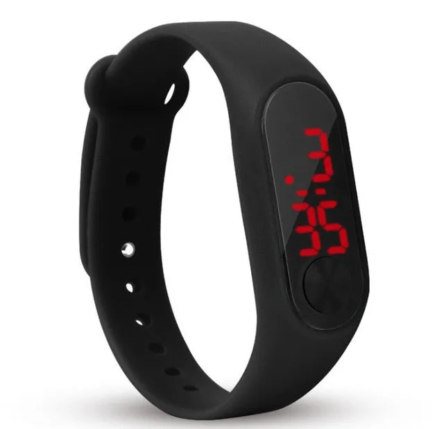 fashion boys girls kids children students sport digital led watches new mens womens promotion plastic outdoor gift wrist watches
