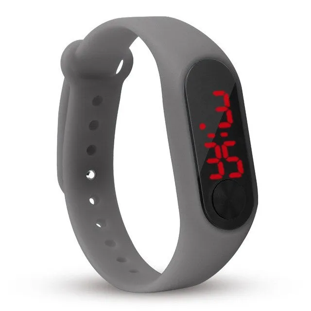 fashion boys girls kids children students sport digital led watches new mens womens promotion plastic outdoor gift wrist watches