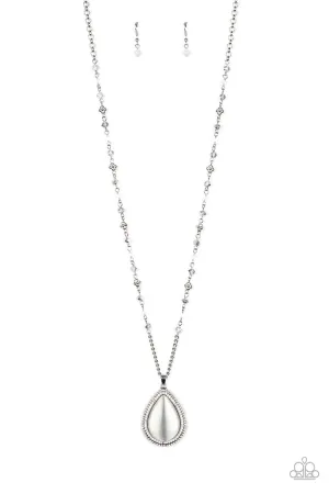 Fashion Flaunt White Paparazzi Necklace