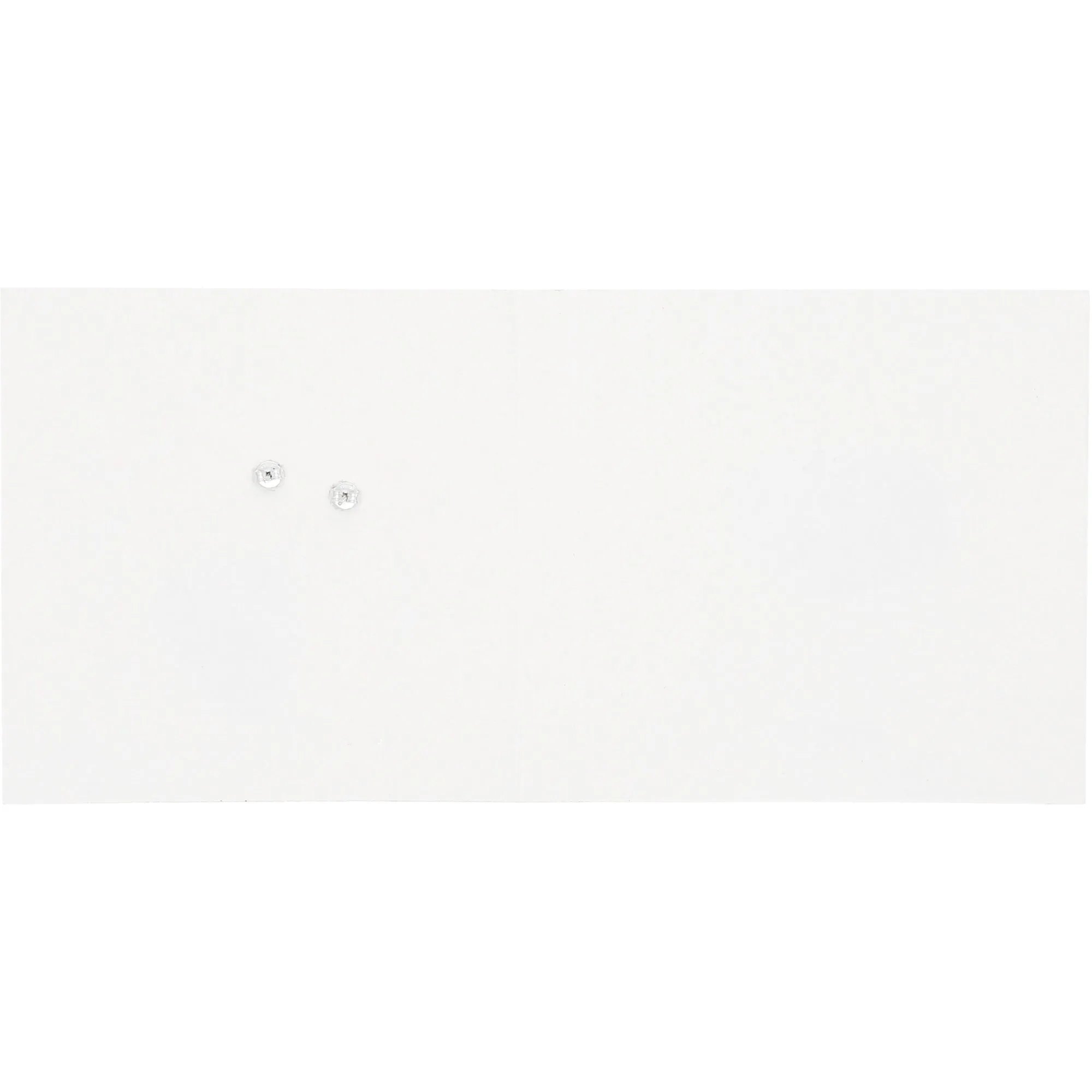 February 5mm Sterling Silver Cubic Zirconia Stud Earrings