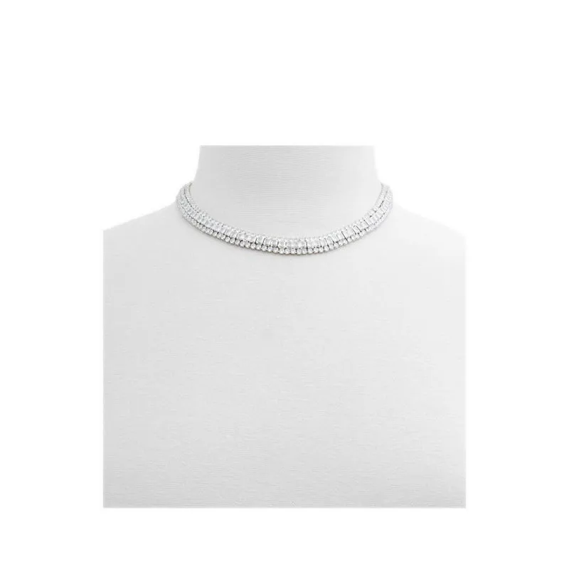 Felicitee Necklaces - Silver/Clear Multi