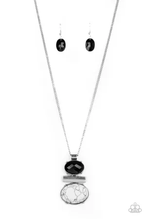 Finding Balance Black Paparazzi Necklace