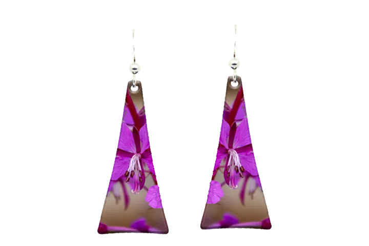Fireweed earrings #2573 by d'ears