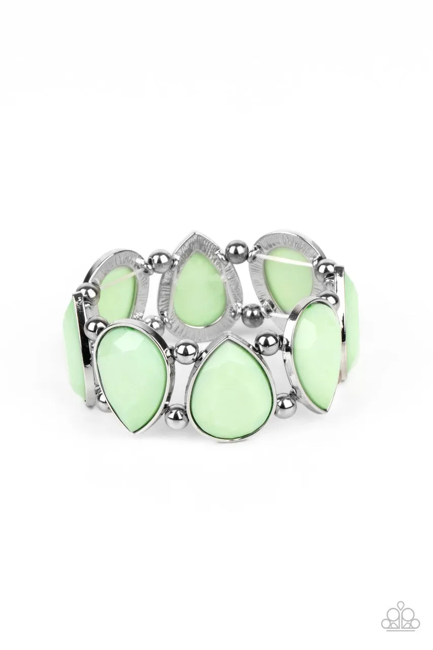 Flamboyant Tease Green Paparazzi Bracelet