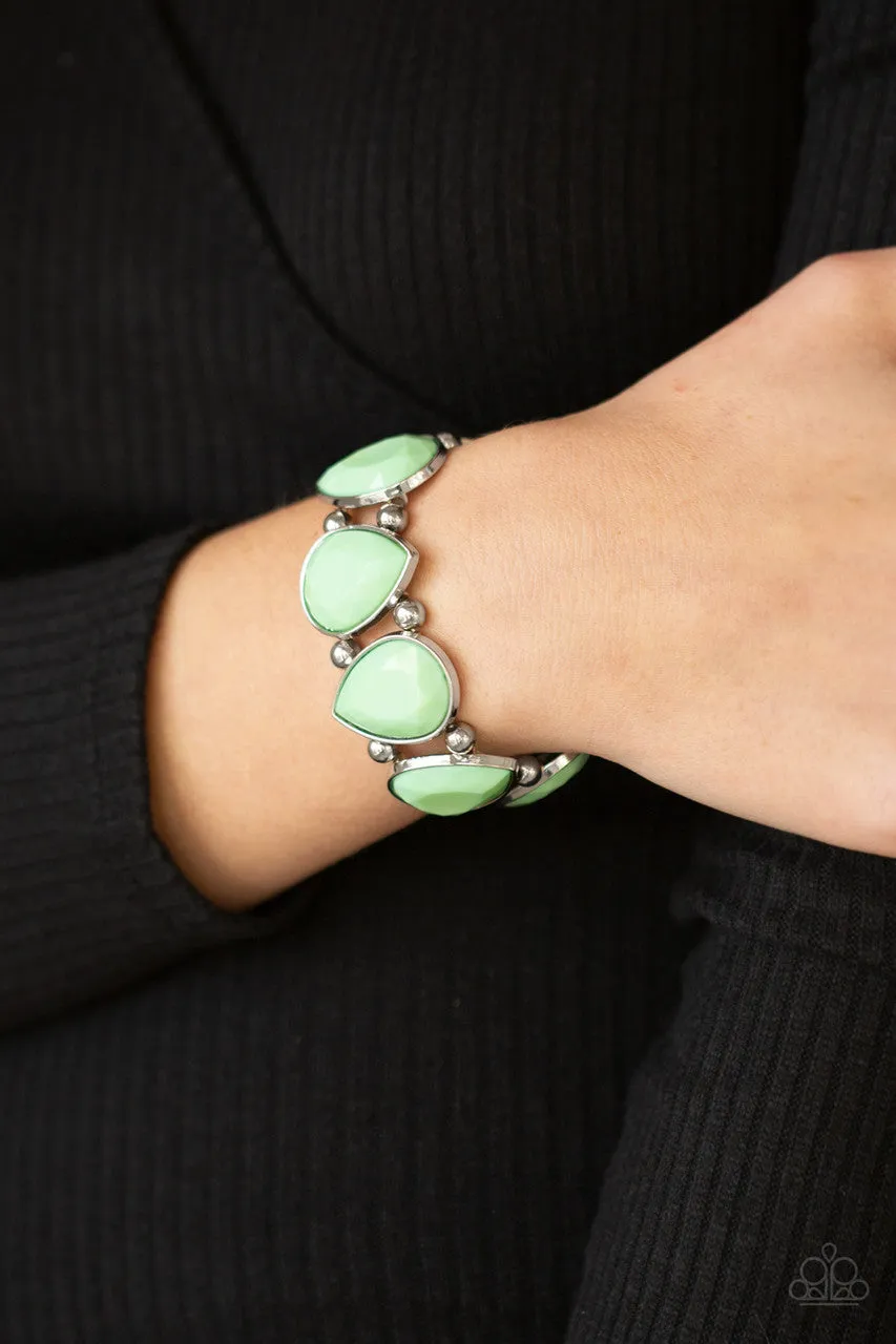 Flamboyant Tease Green Paparazzi Bracelet