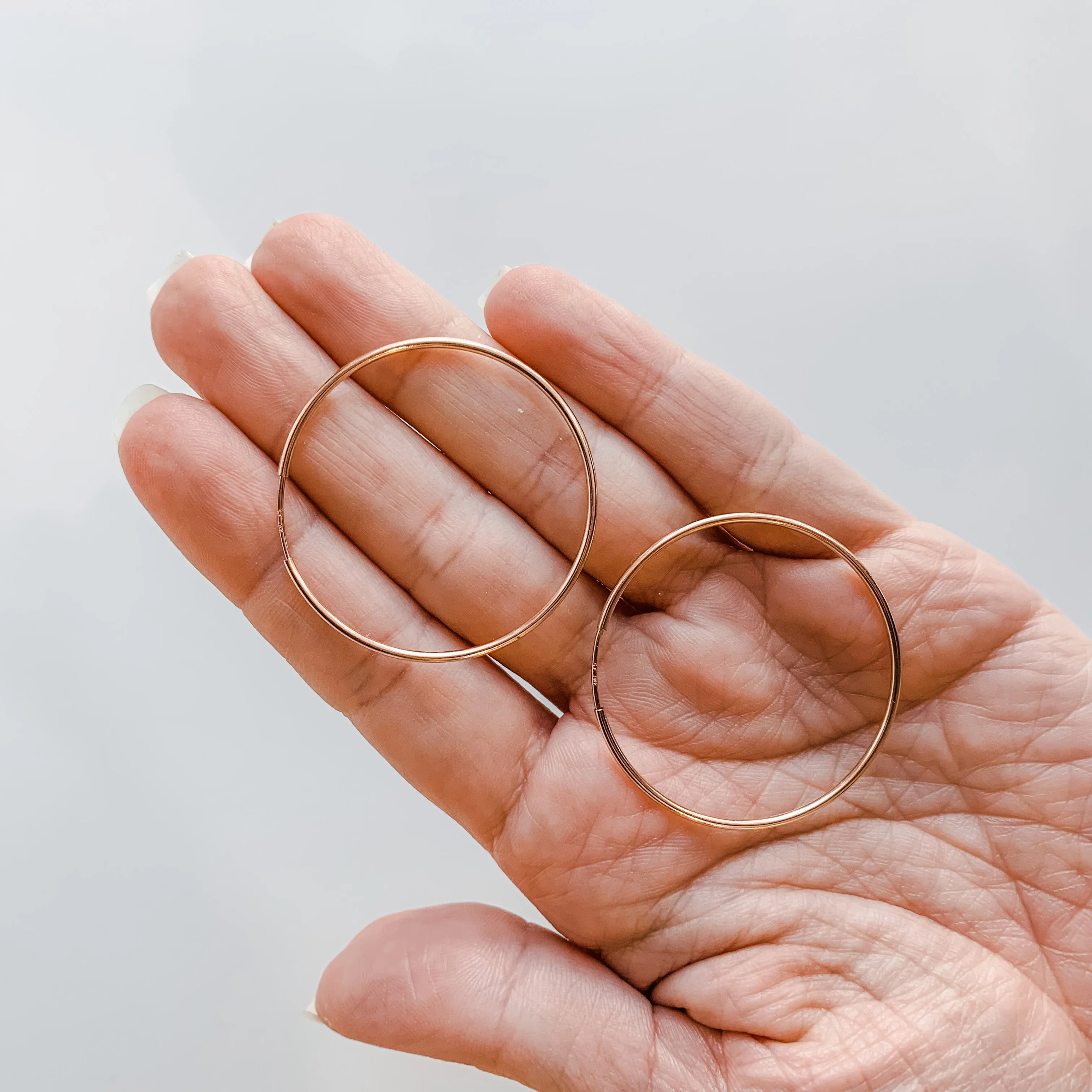Forever Hoops Medium Rose Gold