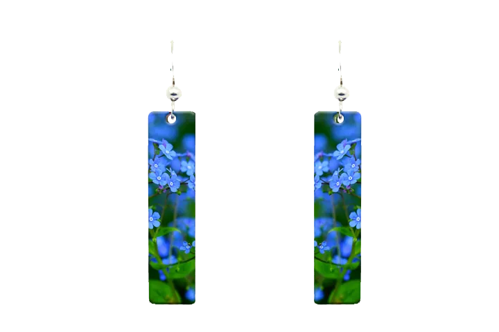 Forget Me Not Earrings #2575 by d'ears
