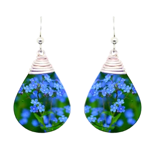 Forget Me Not Wired Earrings #2570S by d'ears