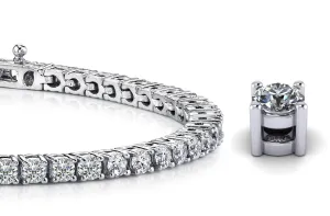 Four Prong Classic Lab-Grown Diamond Tennis Bracelet with 3.98 ct.(finished) 2.6mm