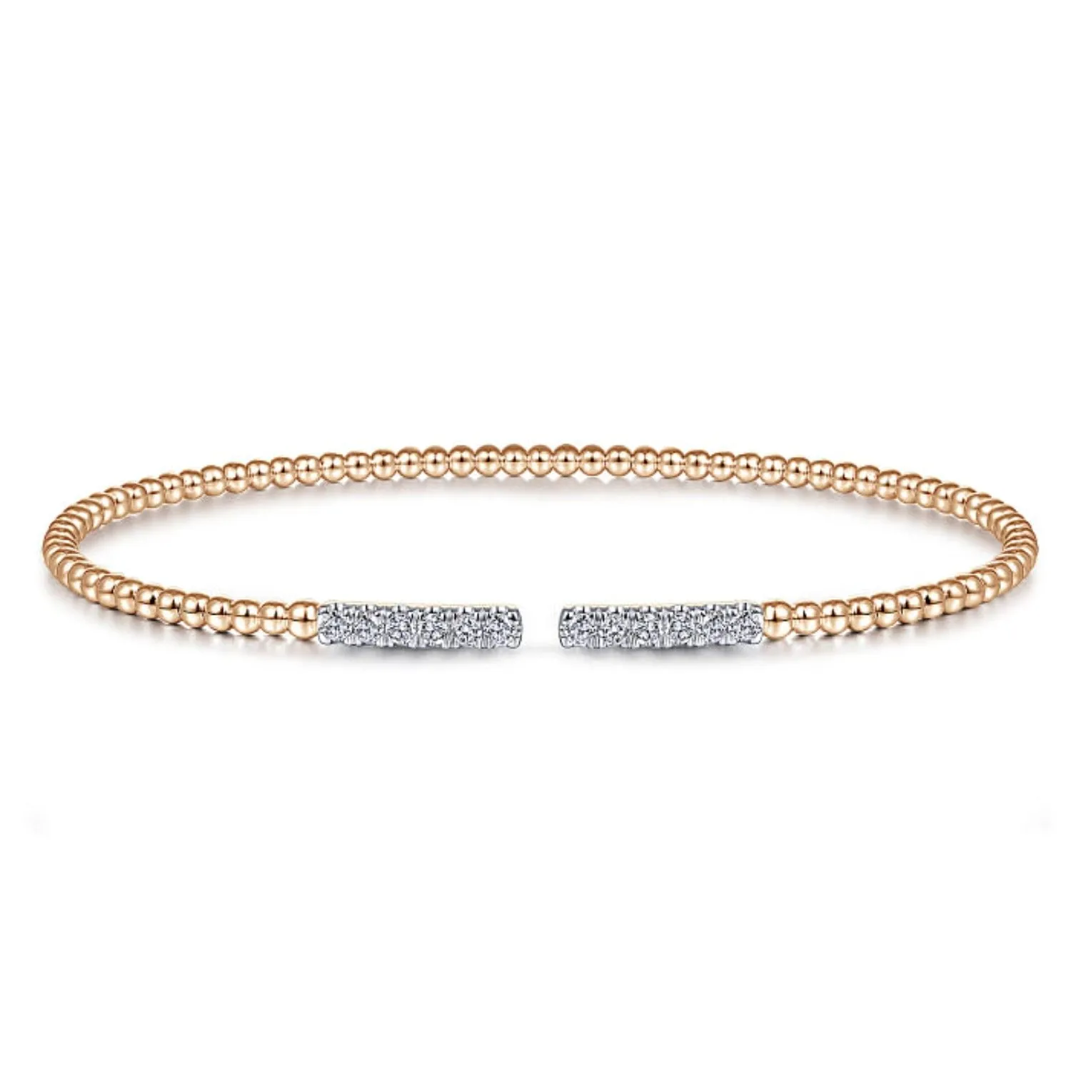 Gabriel & Co. Bujukan Open Diamond Pave Bangle Bracelet