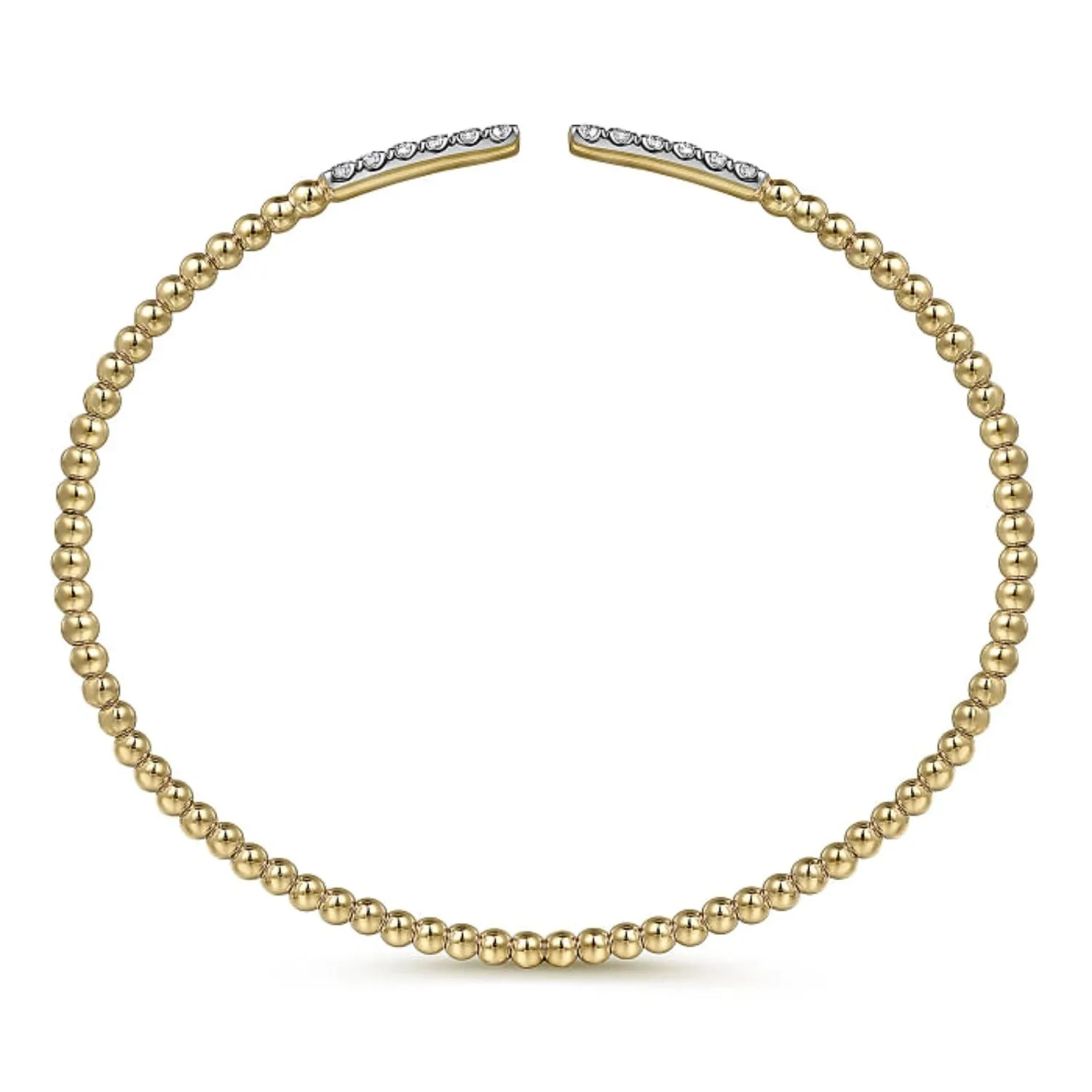 Gabriel & Co. Bujukan Open Diamond Pave Bangle Bracelet