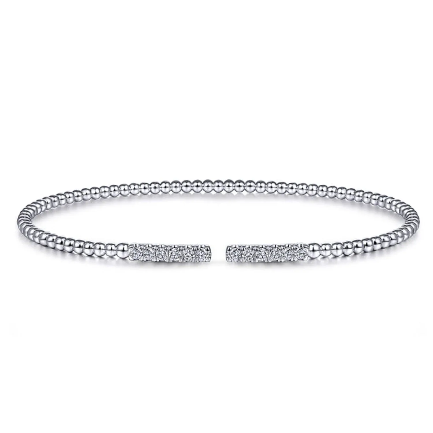 Gabriel & Co. Bujukan Open Diamond Pave Bangle Bracelet