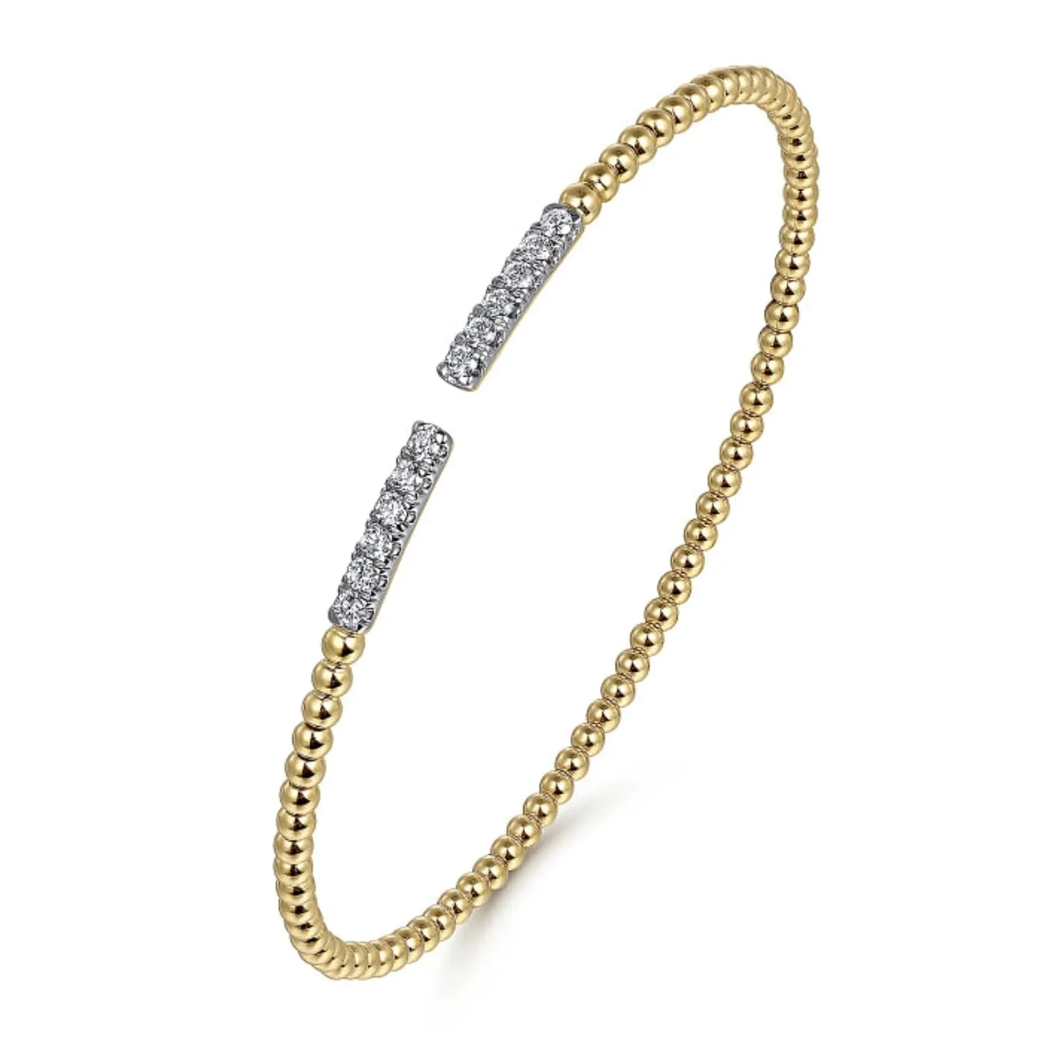 Gabriel & Co. Bujukan Open Diamond Pave Bangle Bracelet