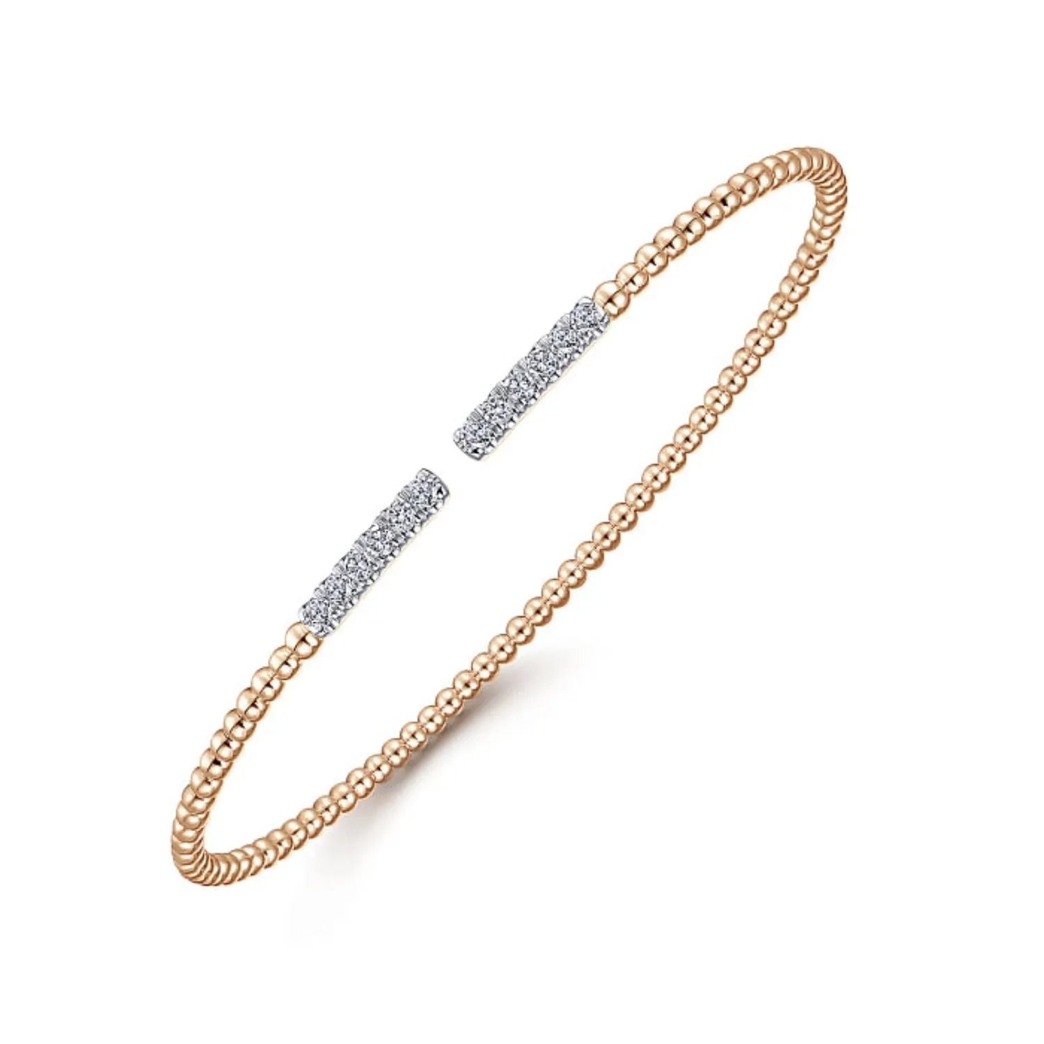 Gabriel & Co. Bujukan Open Diamond Pave Bangle Bracelet