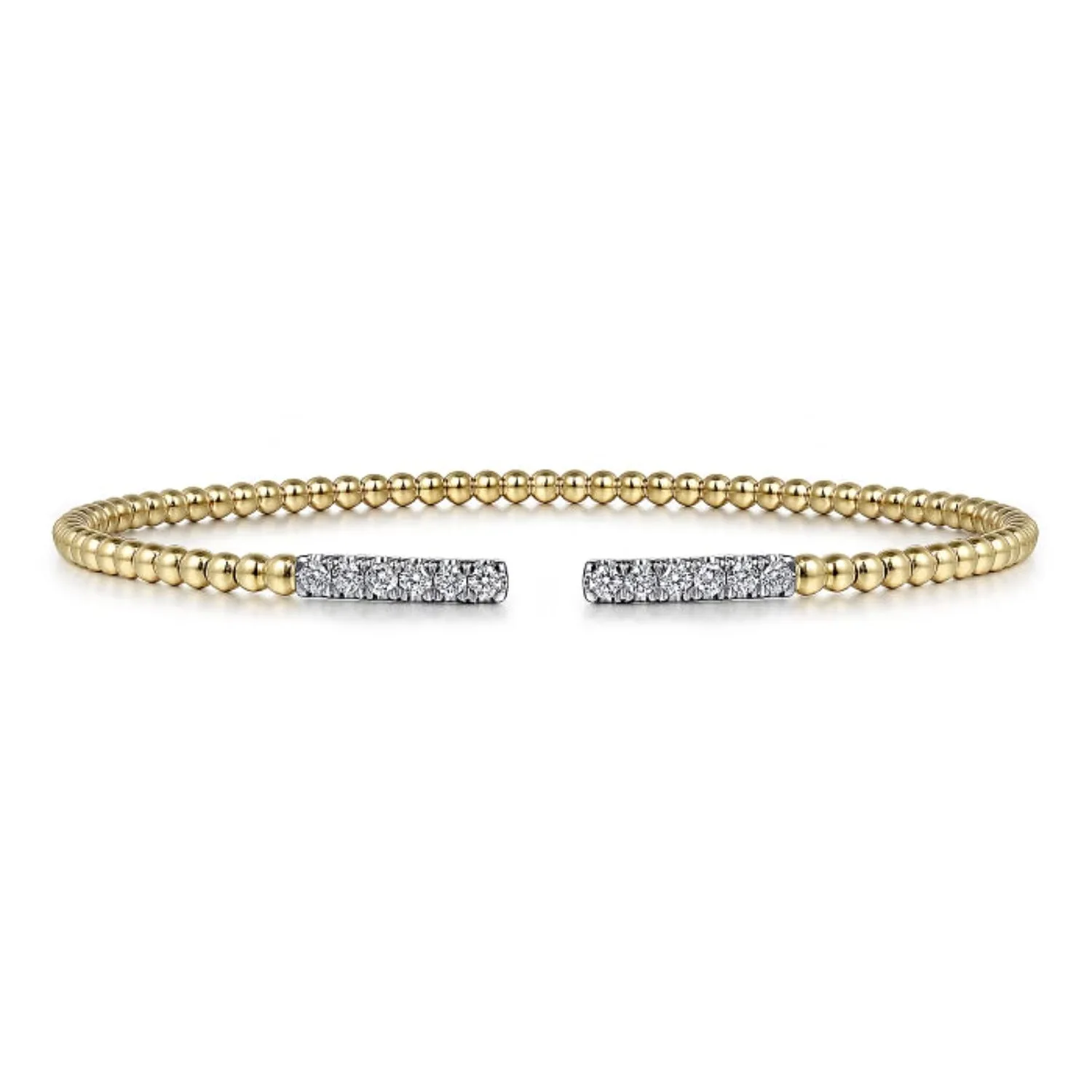 Gabriel & Co. Bujukan Open Diamond Pave Bangle Bracelet