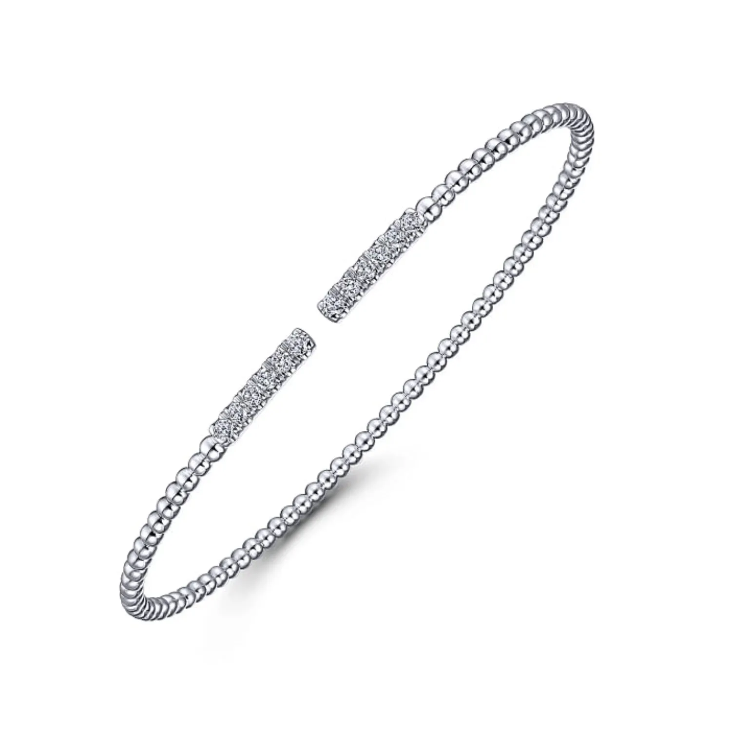 Gabriel & Co. Bujukan Open Diamond Pave Bangle Bracelet