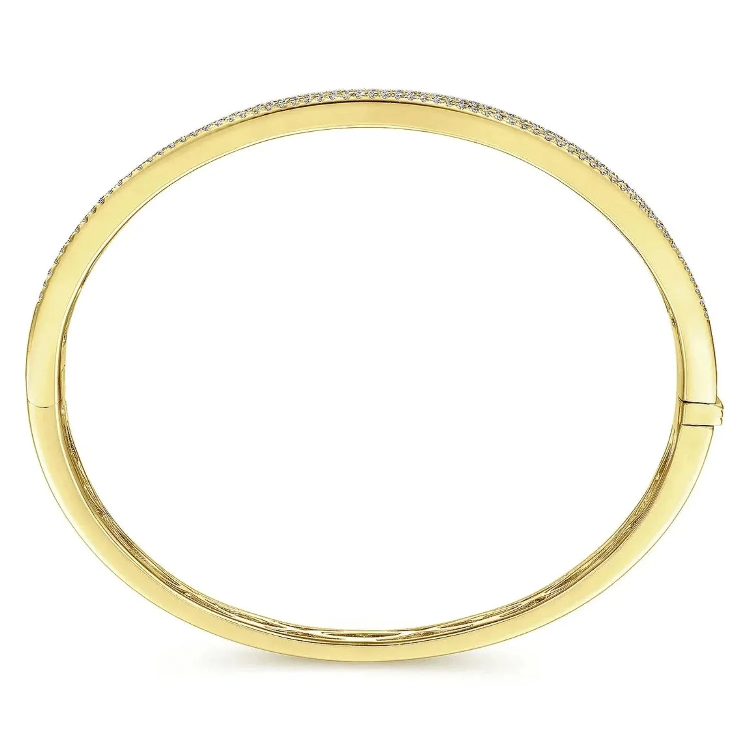 Gabriel & Co. Four Row Pave Set Diamond Bangle