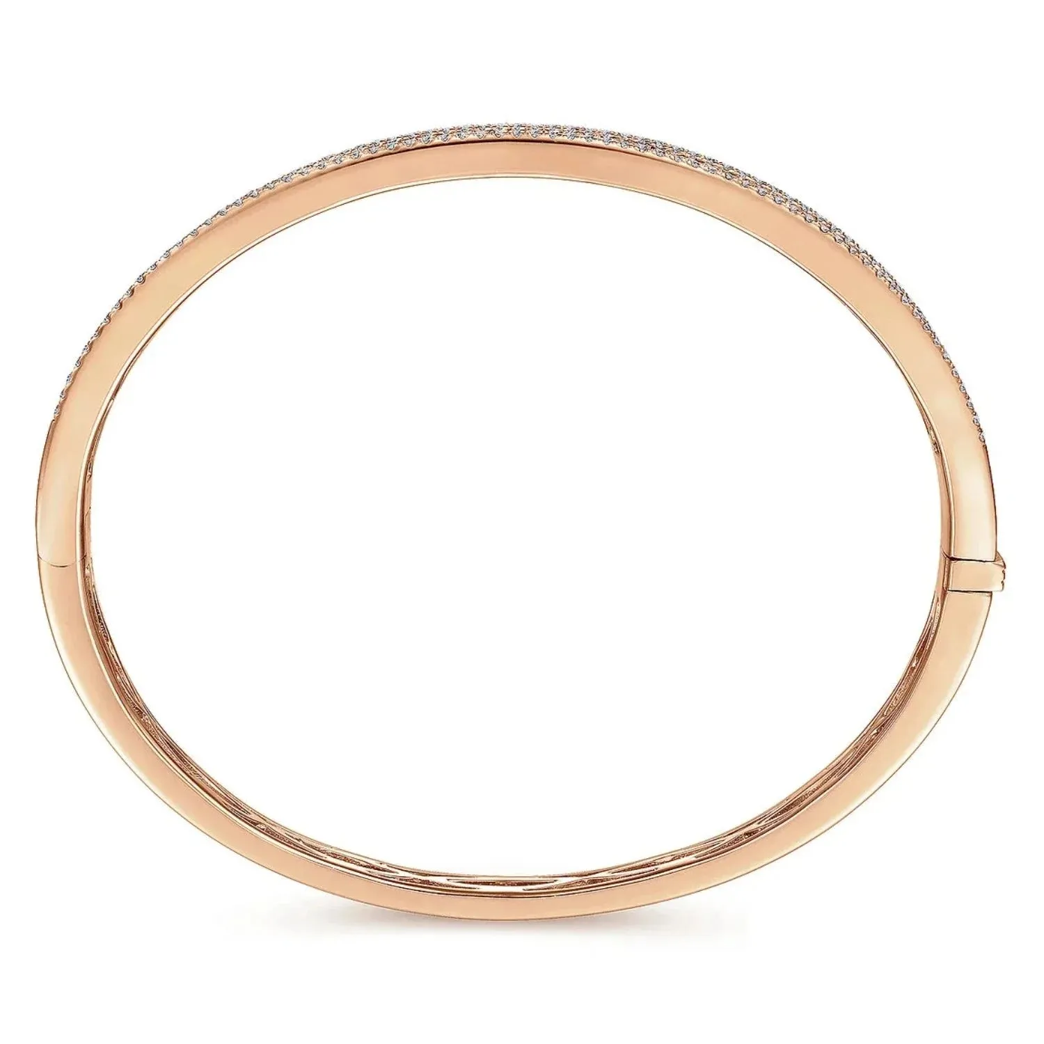 Gabriel & Co. Four Row Pave Set Diamond Bangle