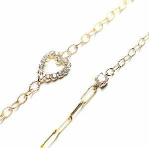 Gem Heart Bracelet
