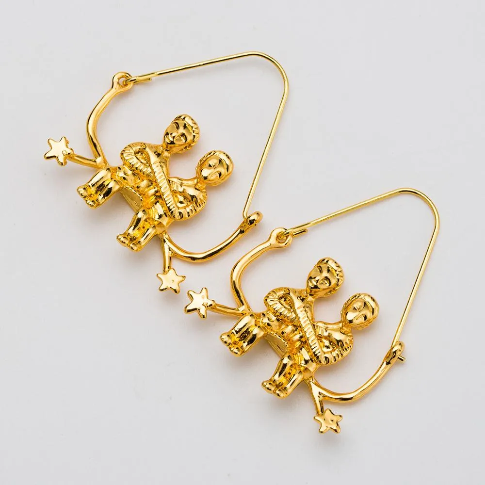 Gemini artistic earrings (The twins)
