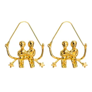 Gemini artistic earrings (The twins)