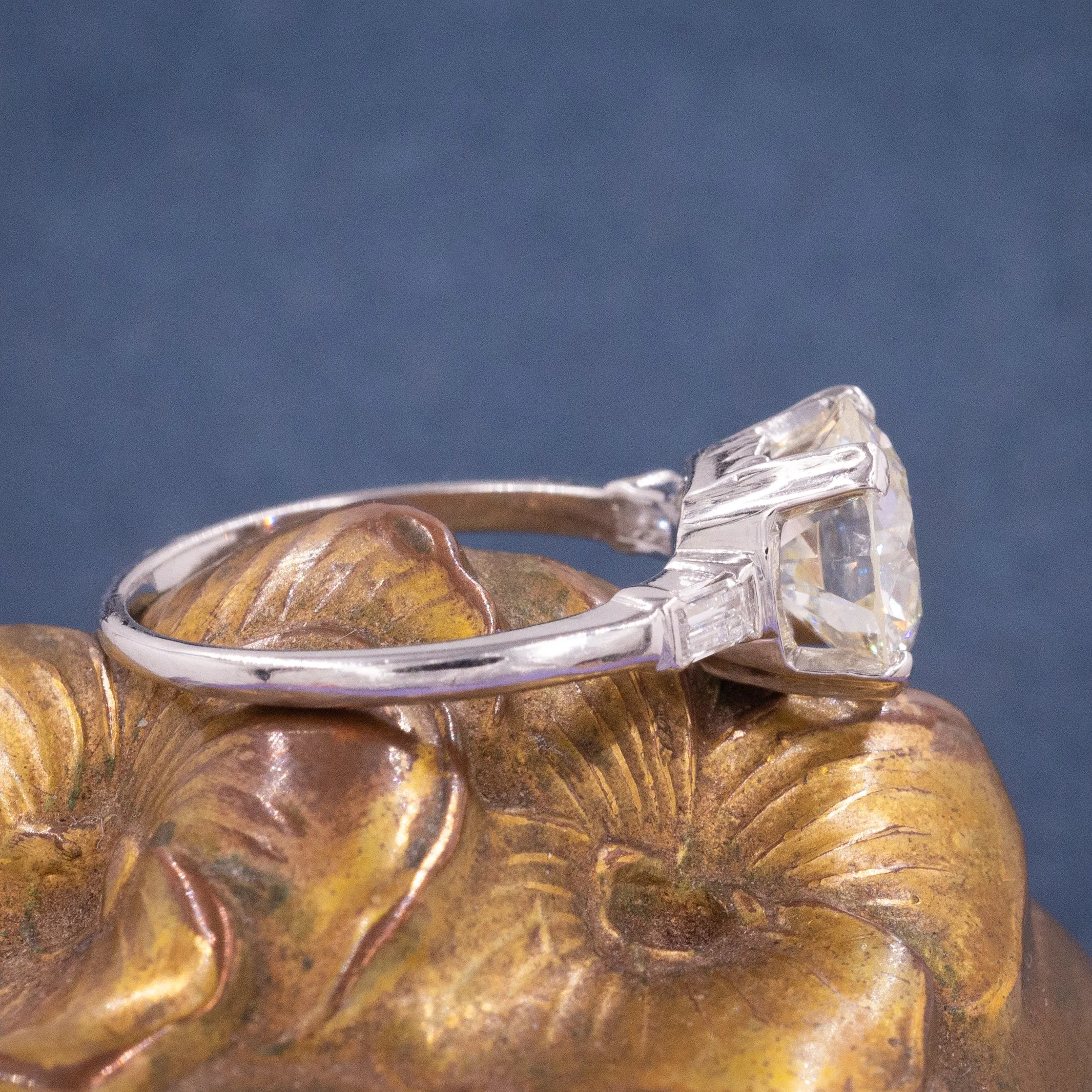 GIA-Certified 2.19 Carat Diamond Ring C. 1950s