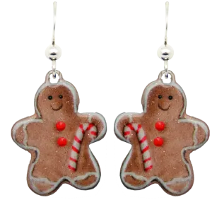 Gingerbread Man Earrings