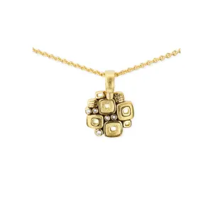 Gold and Diamond Little Windows Necklace