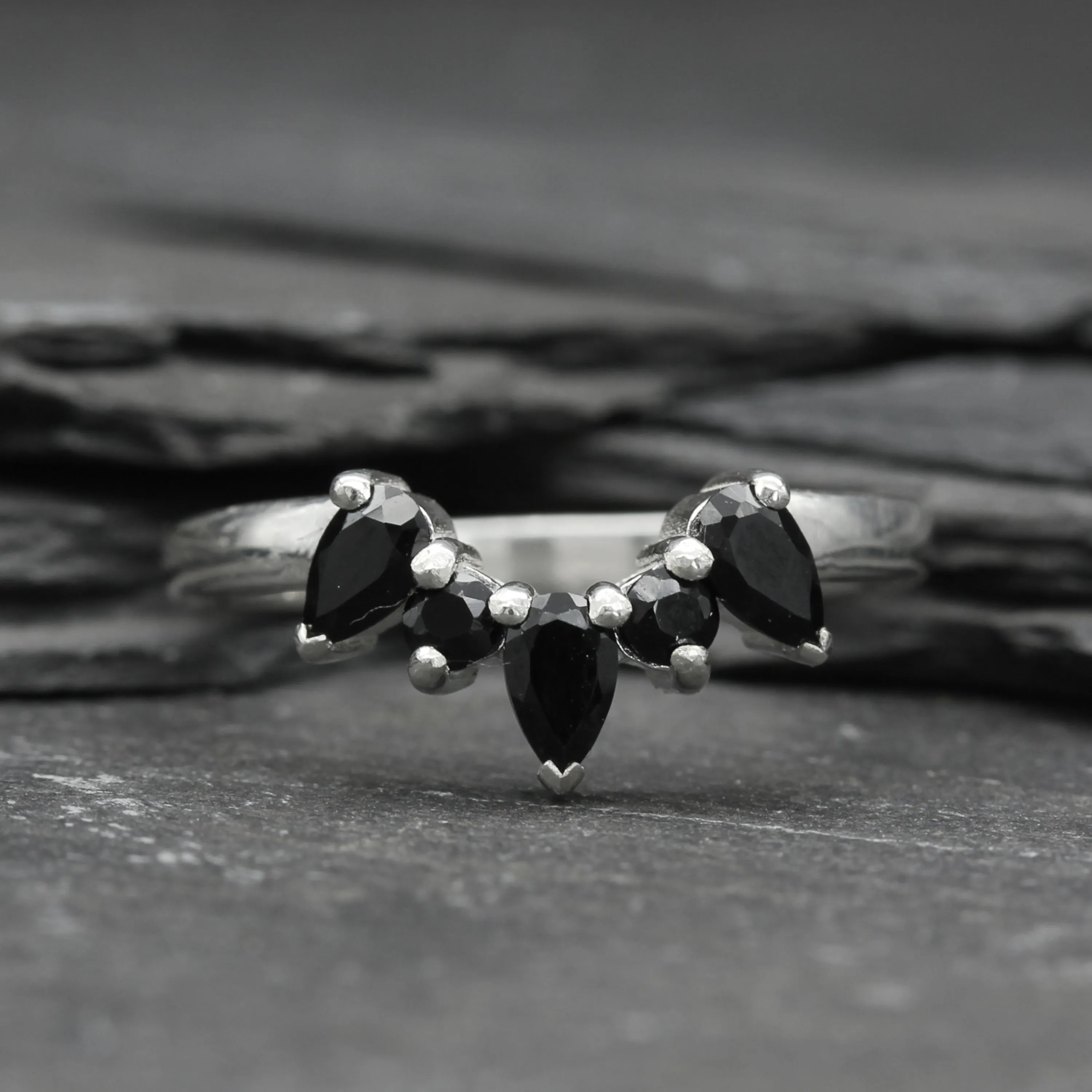 Gold Gothic Eternity Ring