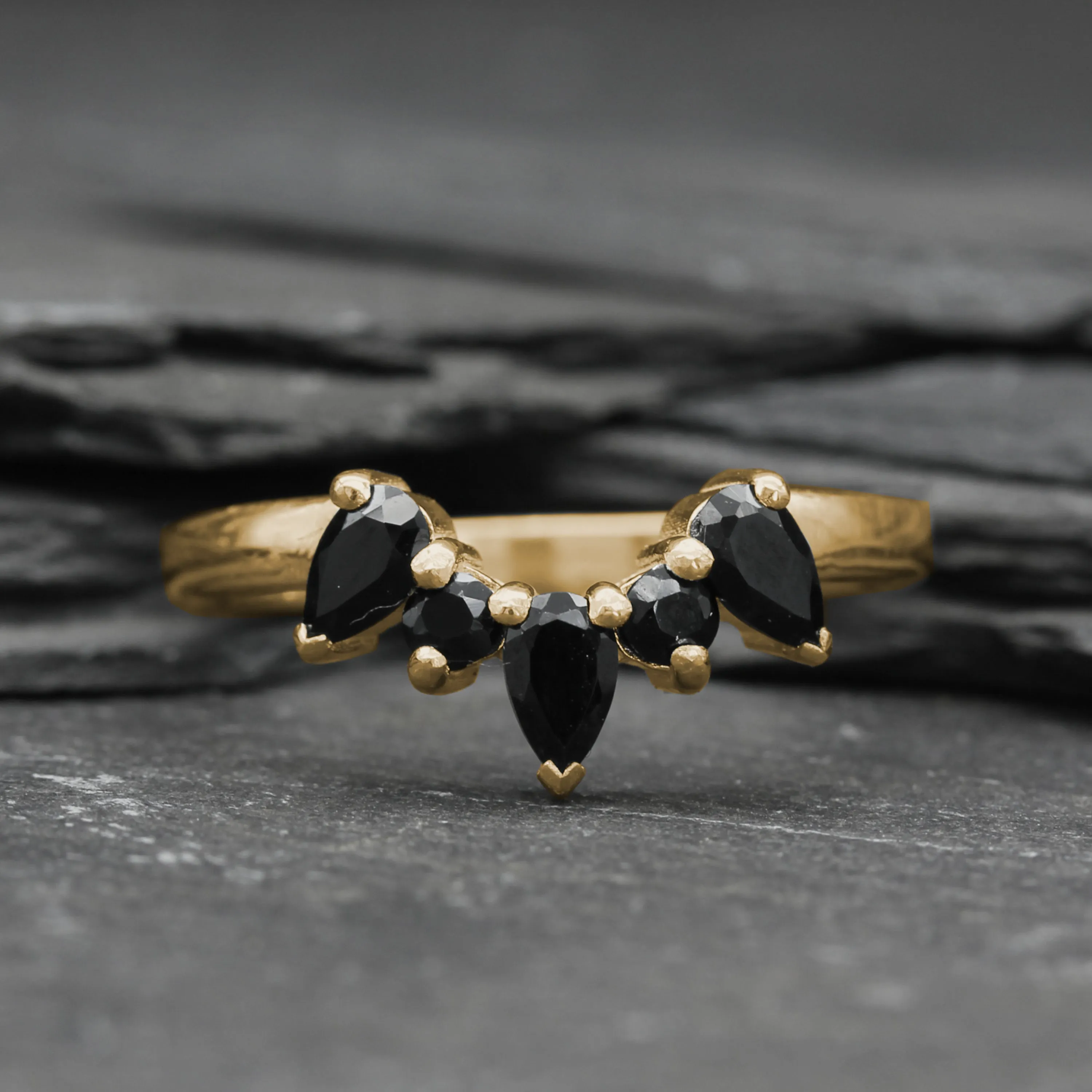 Gold Gothic Eternity Ring