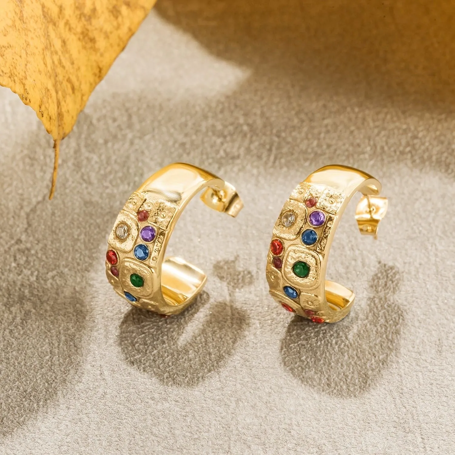 Golden Embrace Hoops