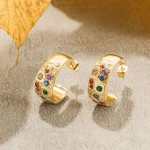 Golden Embrace Hoops